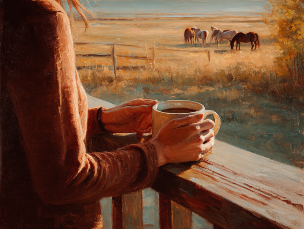 ranch life and online income working from home on a farm