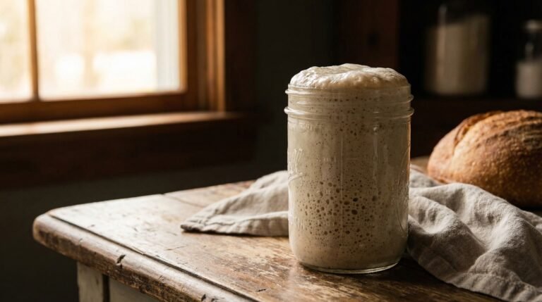 sourdough starter ready to bake